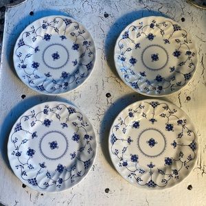 4 Myott Staffordshire Finlandia 6 7/8”Bread Plates